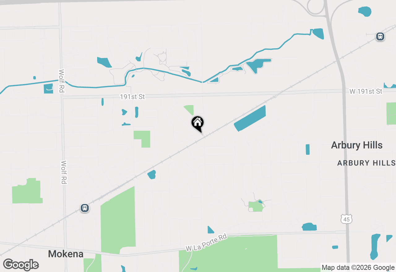 Map of 10521 Thornham Lane, Mokena, IL 60448