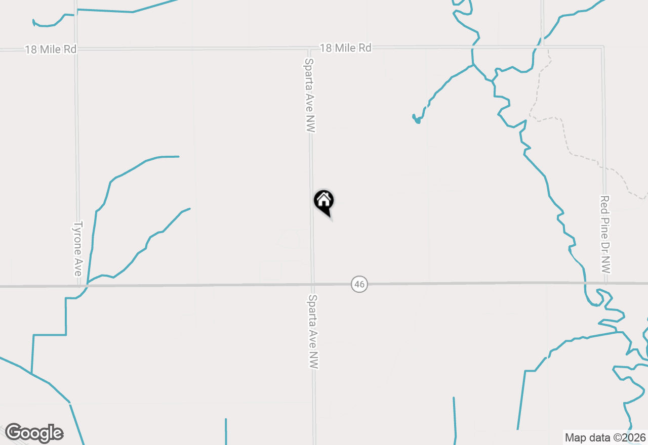 Map of 14200 Sparta Avenue, Kent City, MI 49330