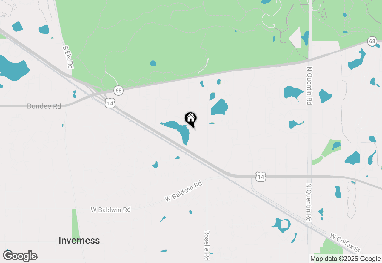 Map of 1481 W Winnetka Street, Palatine, IL 60067