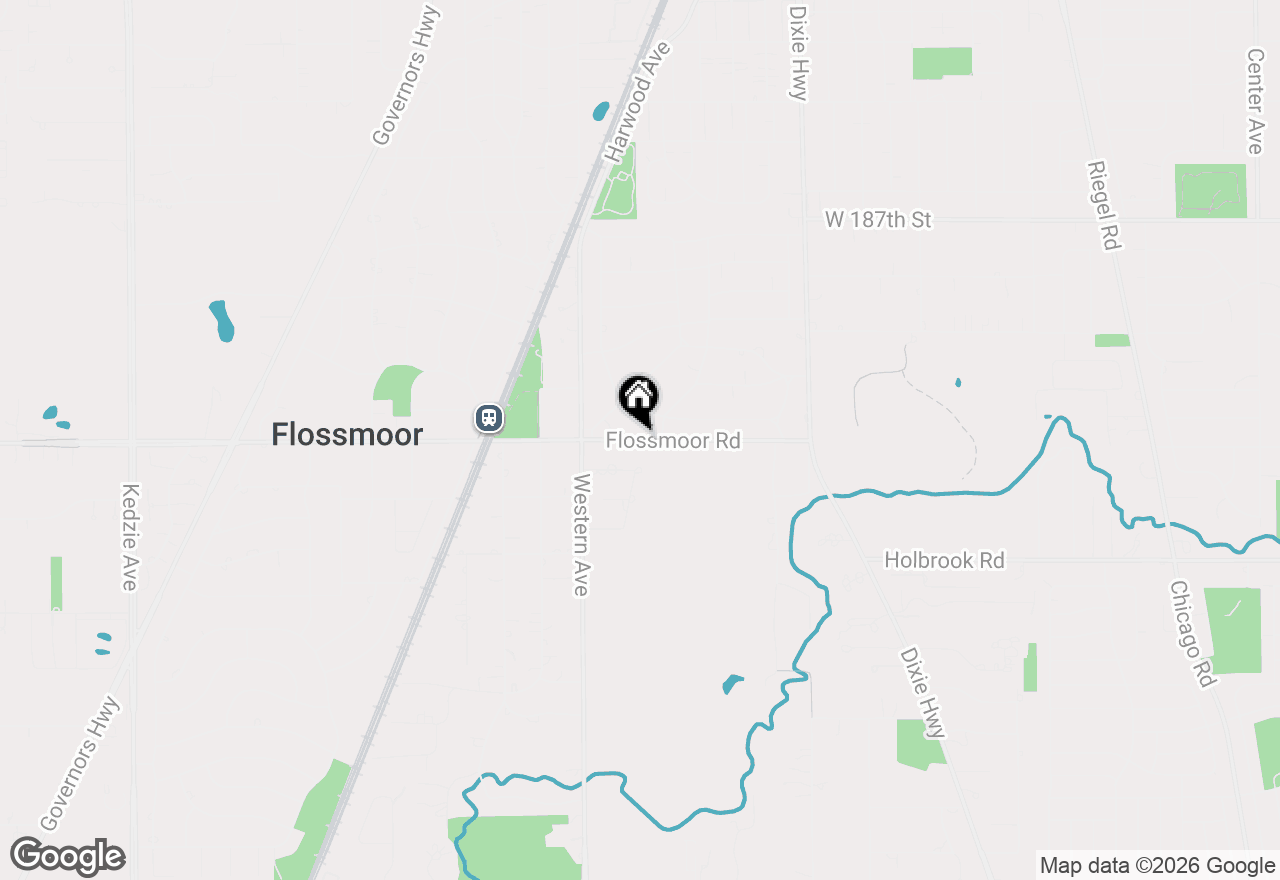 Map of 2307 Flossmoor Road, Flossmoor, IL 60422