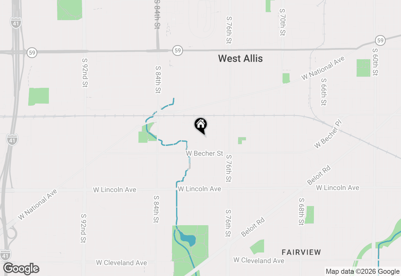 Map of 2008 S 79th St #UPPER, West Allis, WI 53219