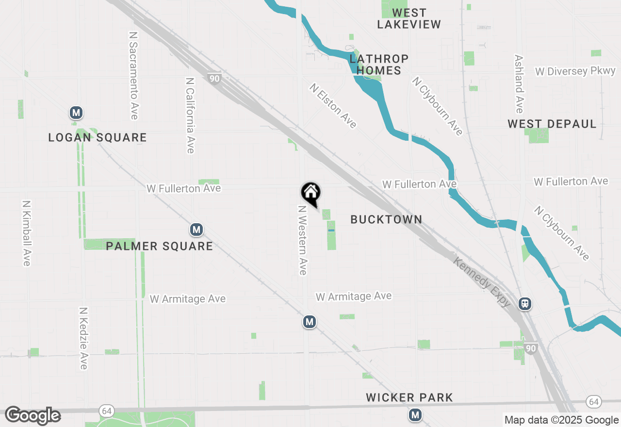 Map of 2343 W Belden Avenue #2, Chicago, IL 60647