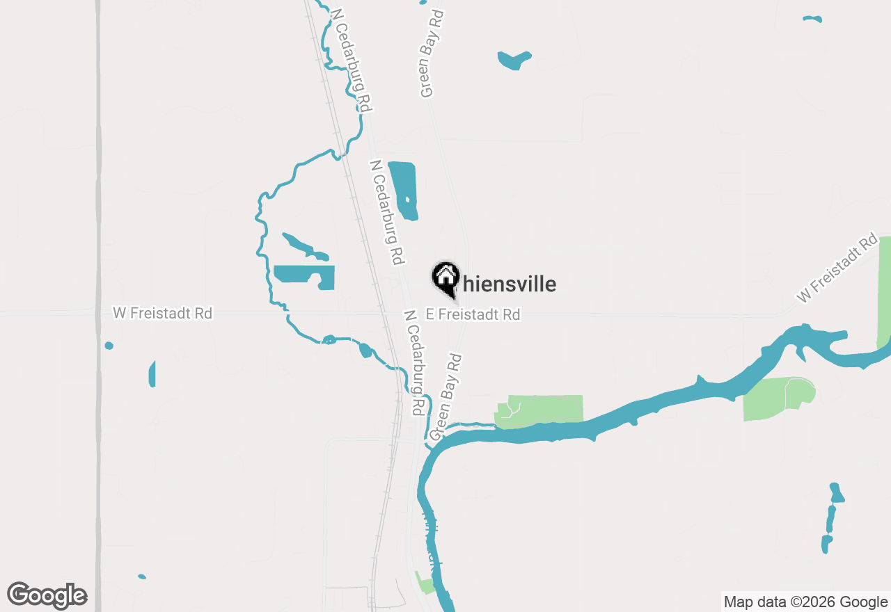 Map of 116 E Freistadt Rd #D, Thiensville, WI 53092