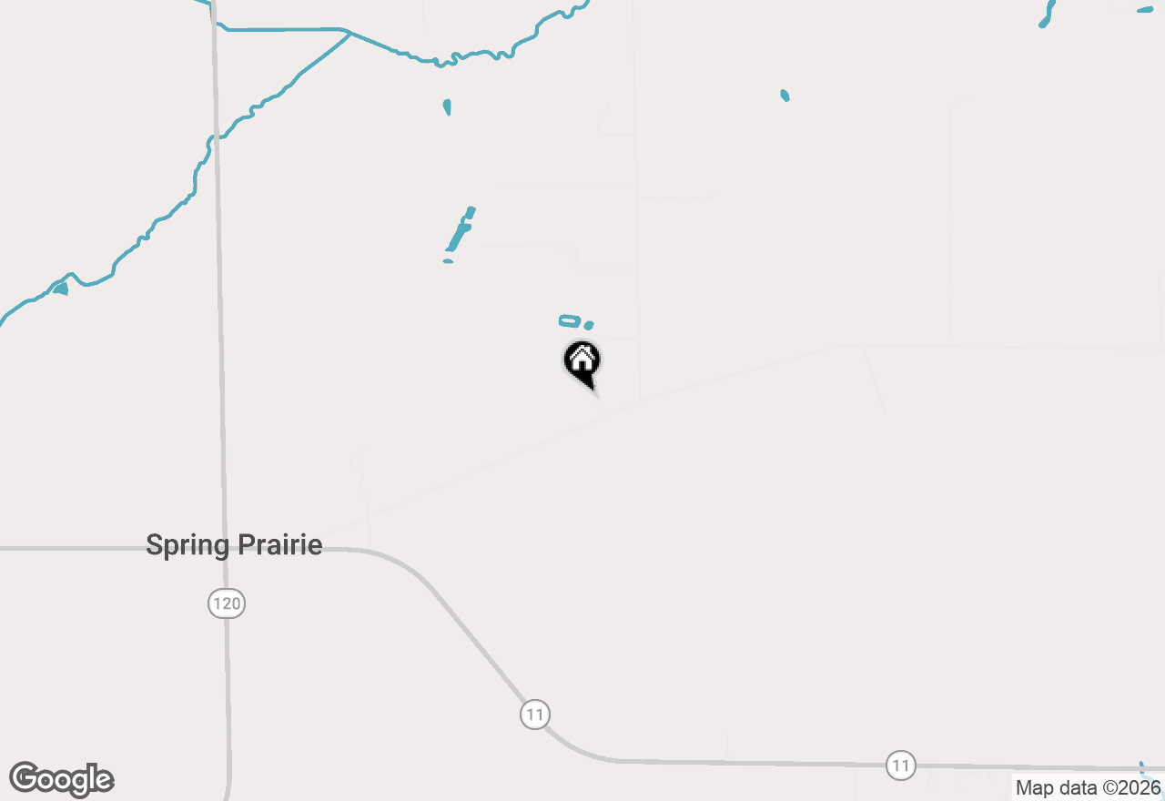 Map of W1758 Spring Prairie Rd, Burlington, WI 53105