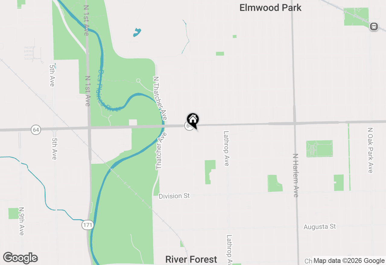 Map of 1535 Park Avenue #401, River Forest, IL 60305
