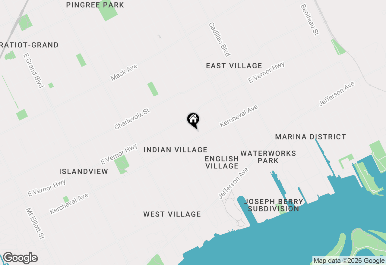 Map of 2144 Fischer Street, Detroit, MI 48214