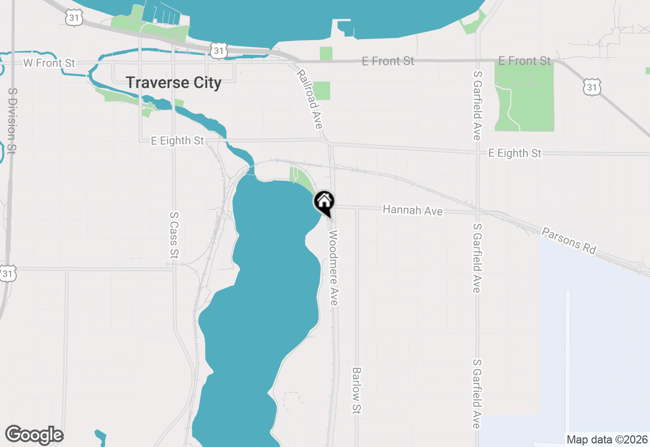 Map of 710 Centre Place, Traverse City, MI 49686