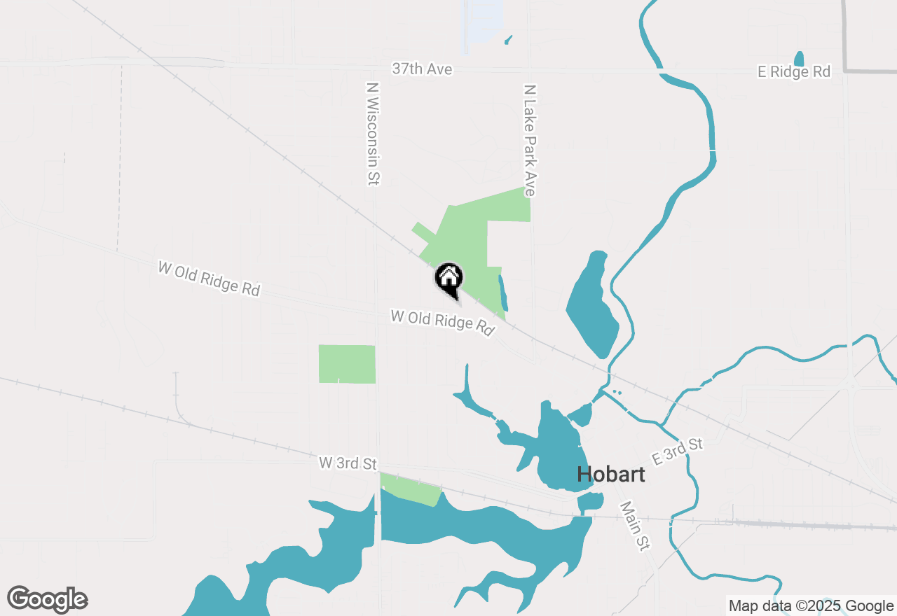 Map of 214 N Ash Street, Hobart, IN 46342