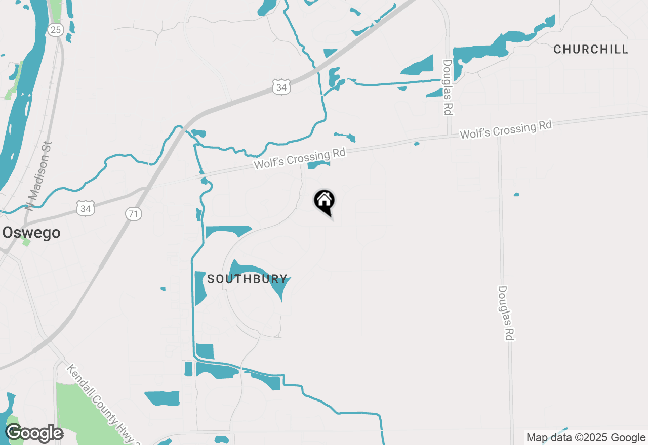 Map of 420 Bower Lane, Oswego, IL 60543