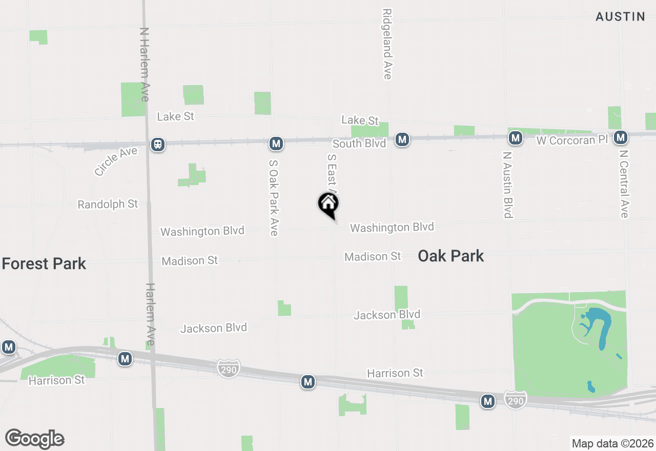 Map of 333 S East Avenue #306, Oak Park, IL 60302