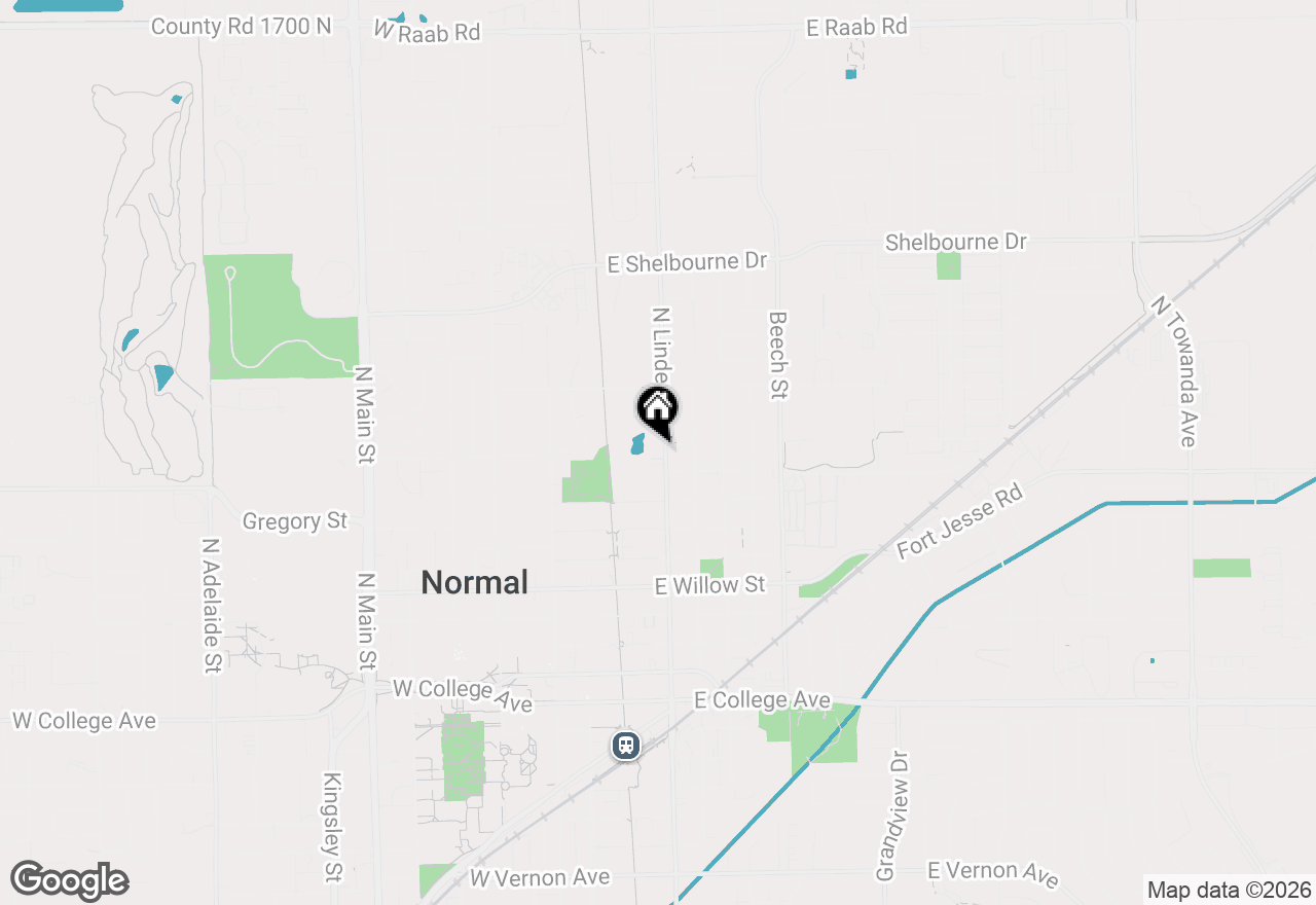 Map of 903 N Linden Street #205, Normal, IL 61761