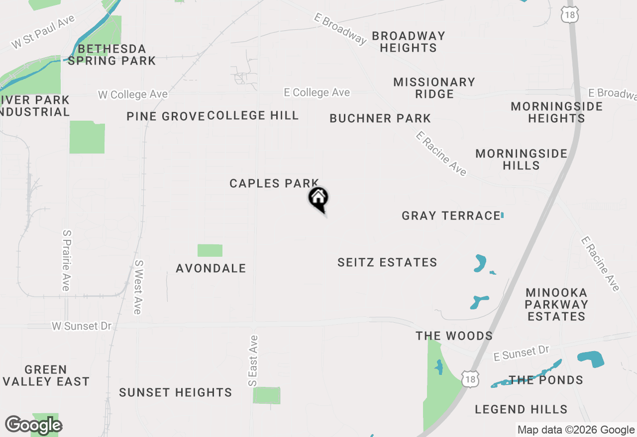 Map of 503 Westminster Dr, Waukesha, WI 53186