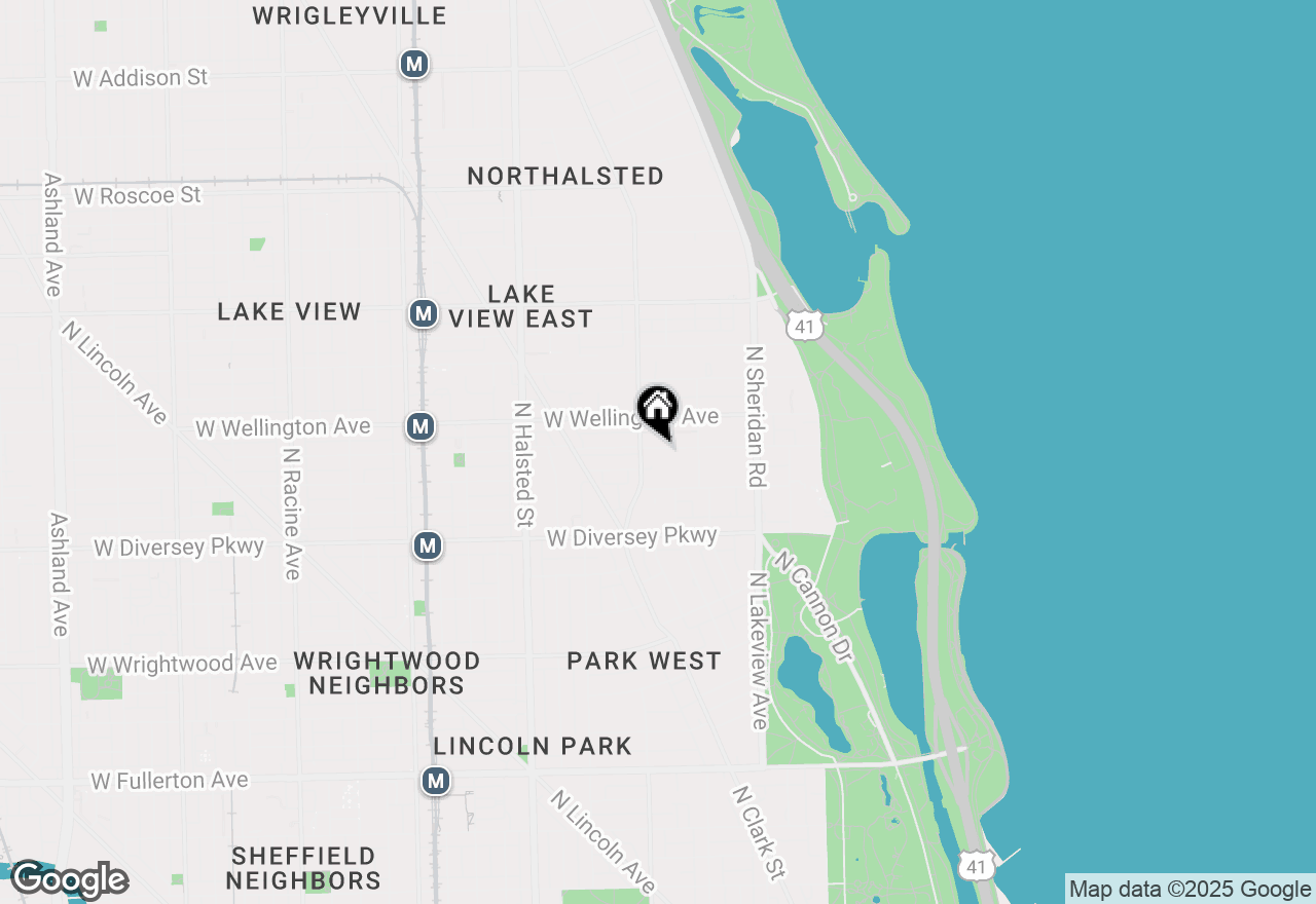 Map of 541 W Oakdale Avenue #415, Chicago, IL 60657