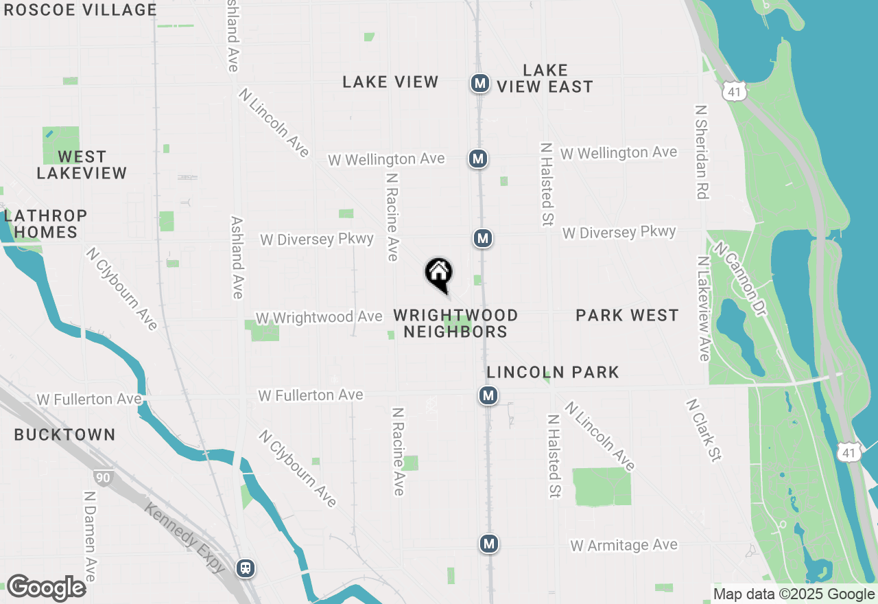 Map of 2617 N Seminary Avenue #3S, Chicago, IL 60614