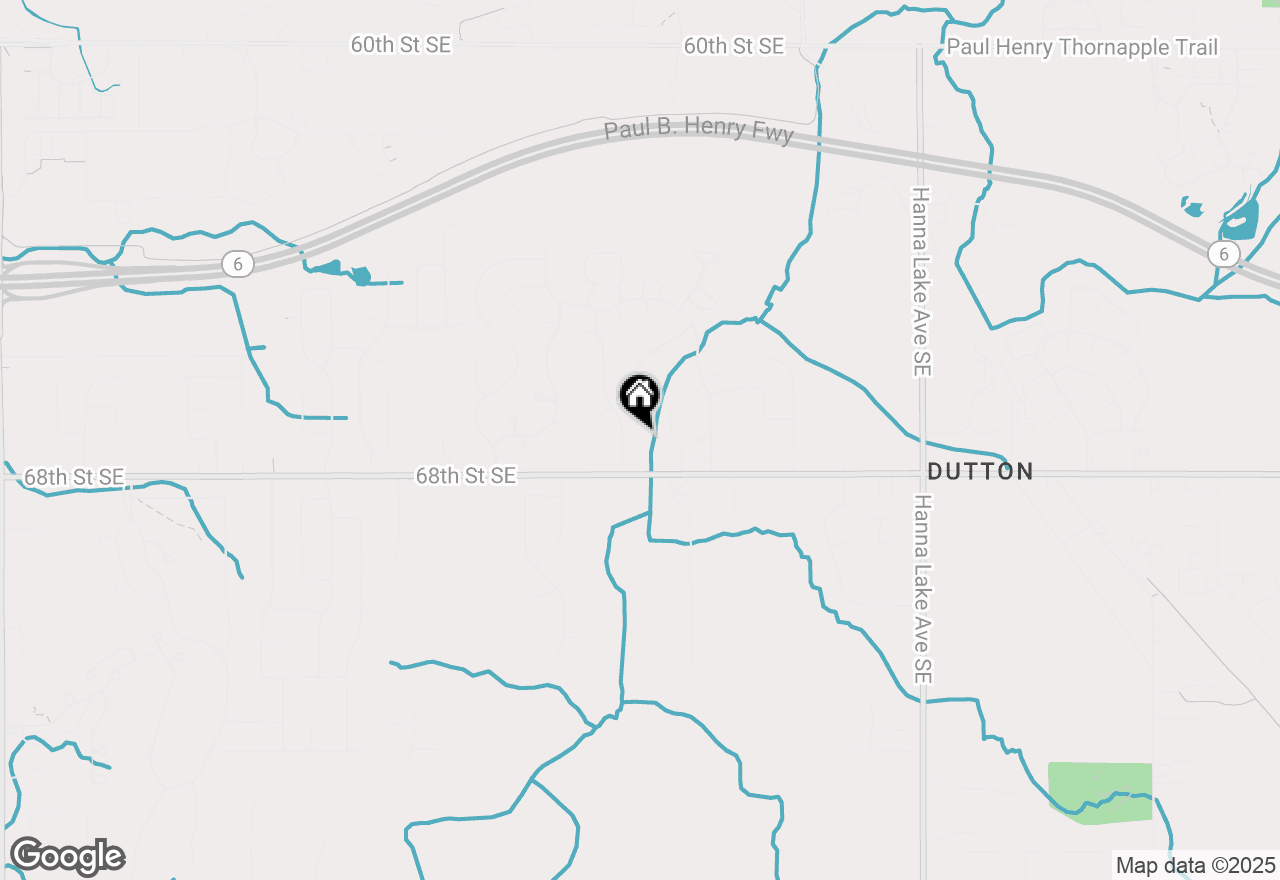 Map of 6734 Glen Hollow Drive Se, Caledonia, MI 49316