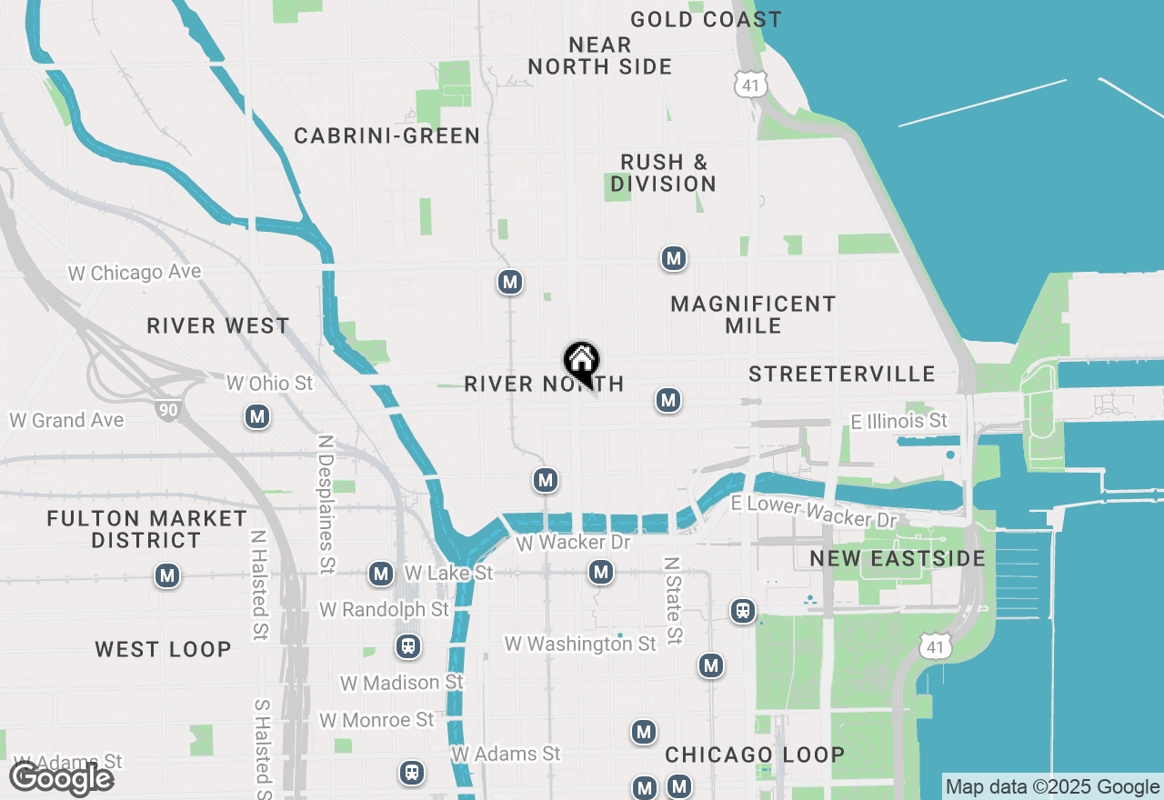 Map of 126 W Grand Avenue, Chicago, IL 60654