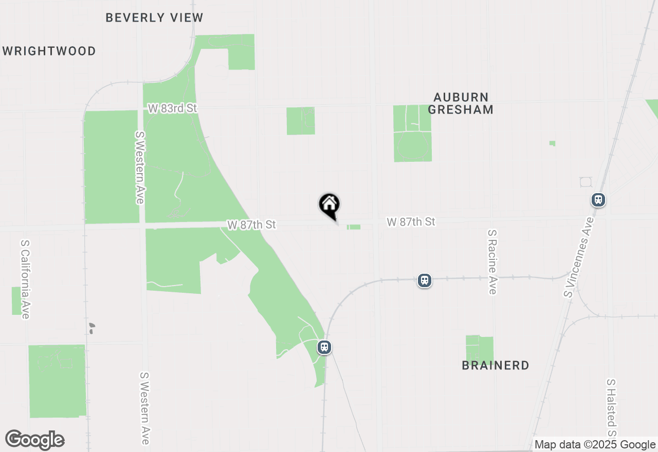 Map of 1733 W 87th Street, Chicago, IL 60620