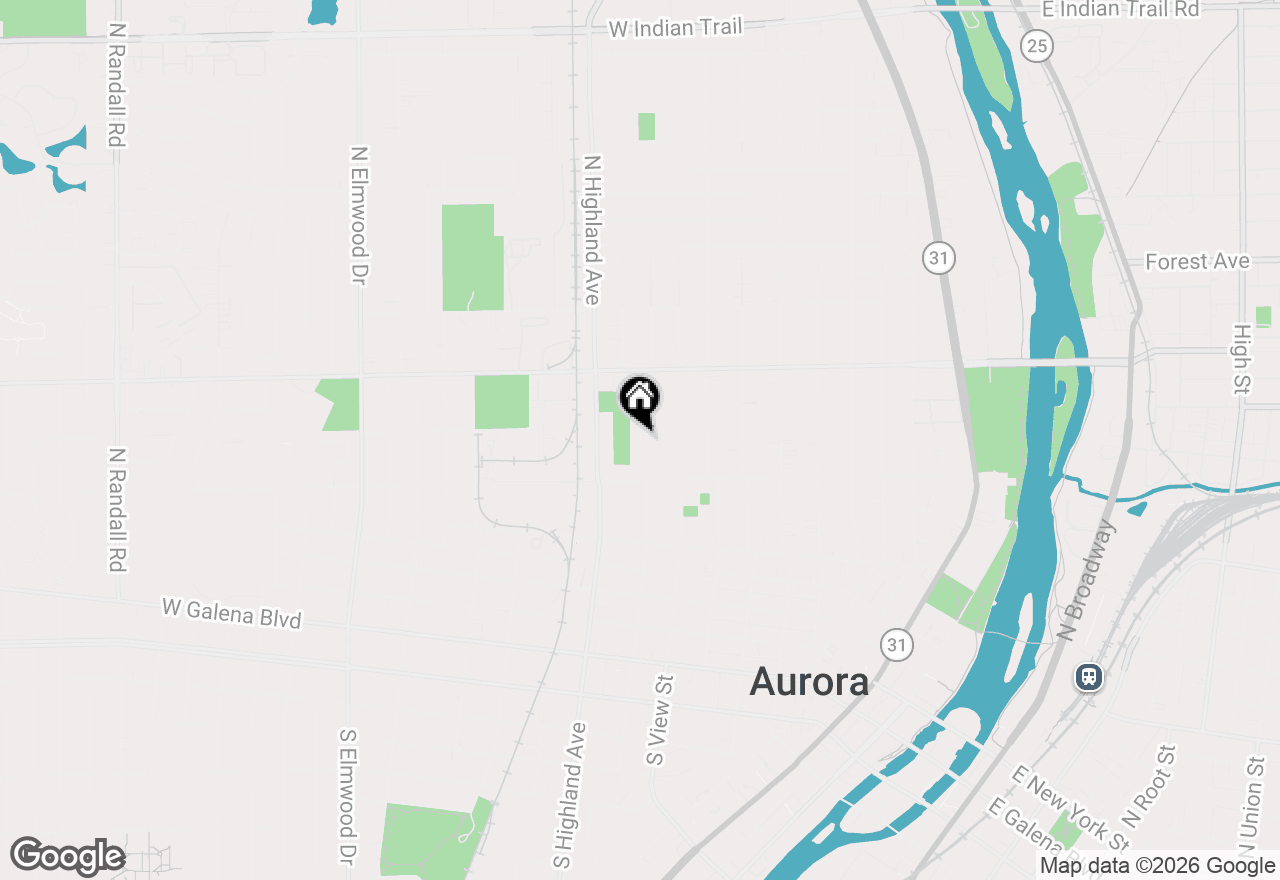 Map of 534 N May Street, Aurora, IL 60506