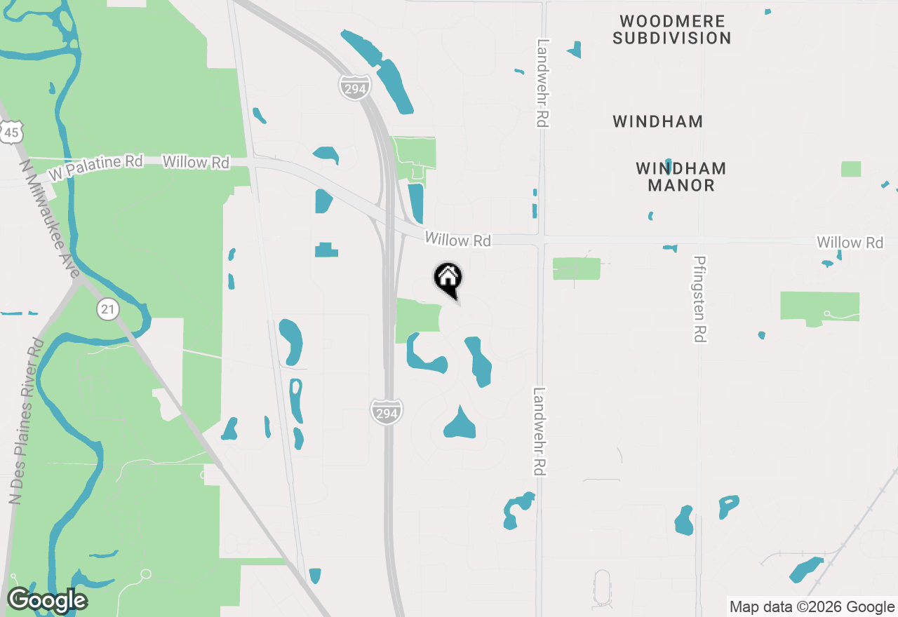 Map of 2509 Indian Ridge Drive, Glenview, IL 60026
