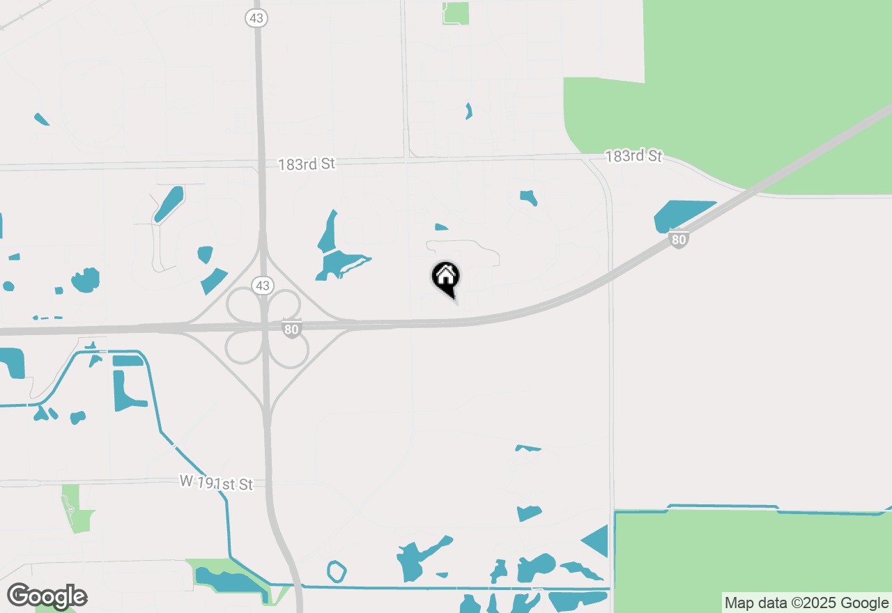 Map of 6719 Pine Lake Drive, Tinley Park, IL 60477