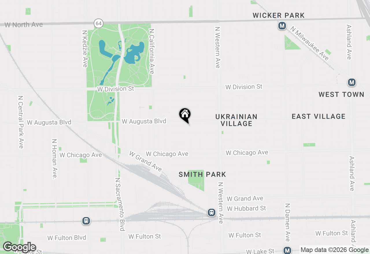 Map of 2600 W Walton Street #3S, Chicago, IL 60622