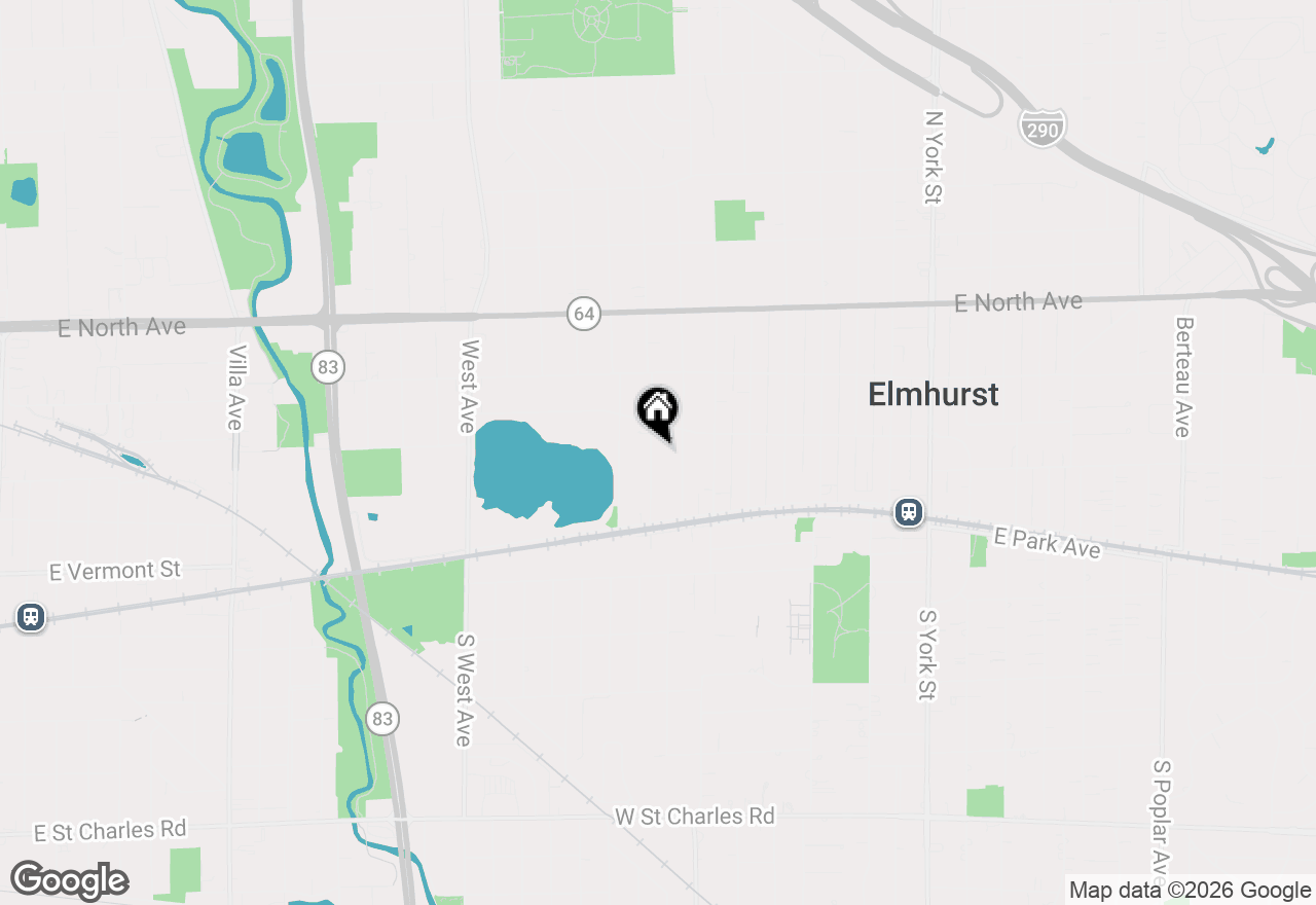 Map of 157 N Oak Street, Elmhurst, IL 60126