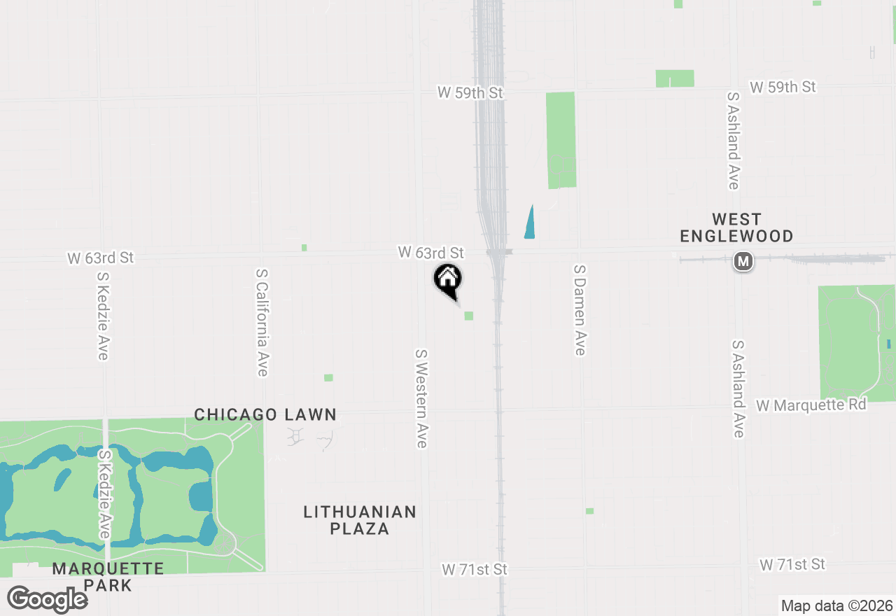 Map of 6423 S Claremont Avenue, Chicago, IL 60636