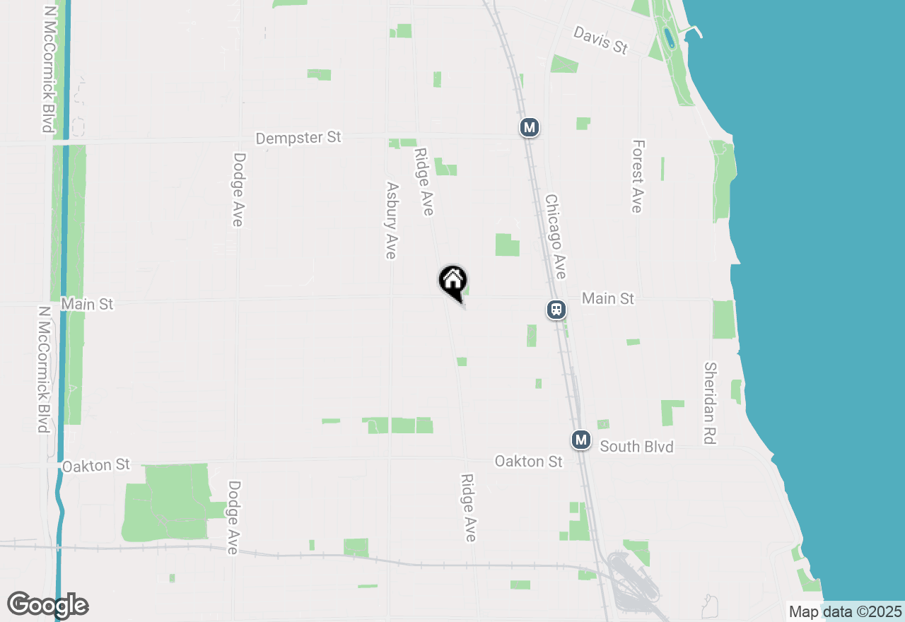 Map of 835 Ridge Avenue #102, Evanston, IL 60202