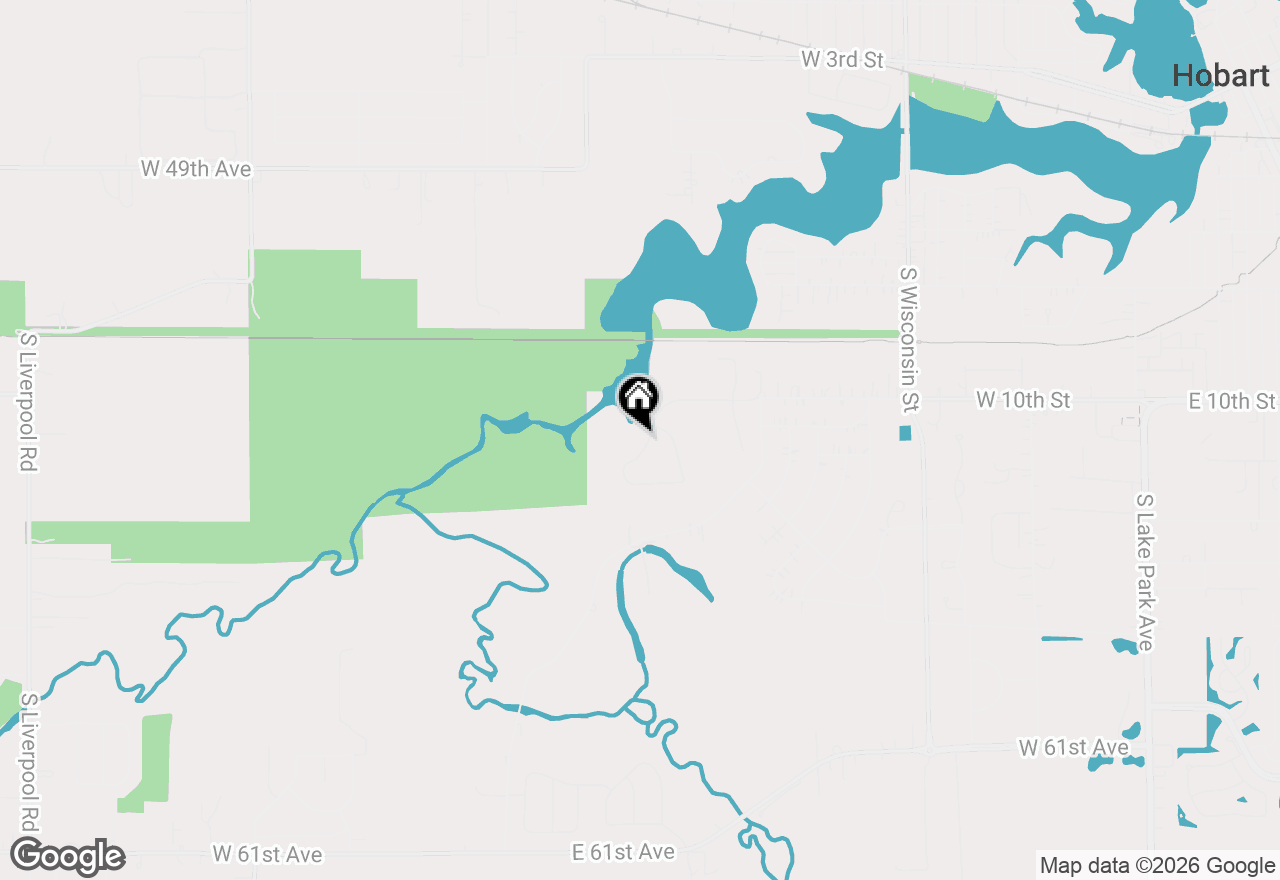 Map of 1070 Lakeview Drive, Hobart, IN 46342