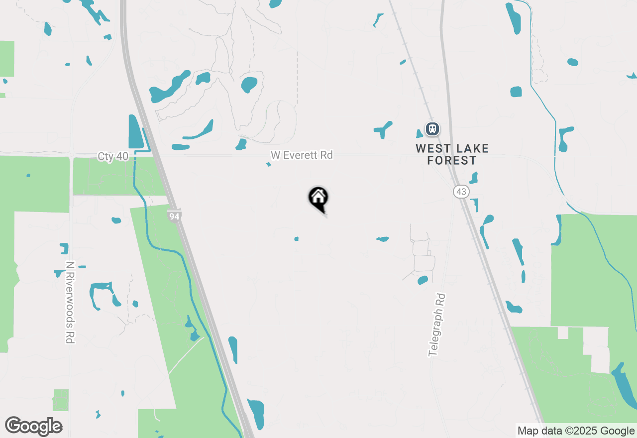 Map of 1230 Oak Knoll Drive, Lake Forest, IL 60045