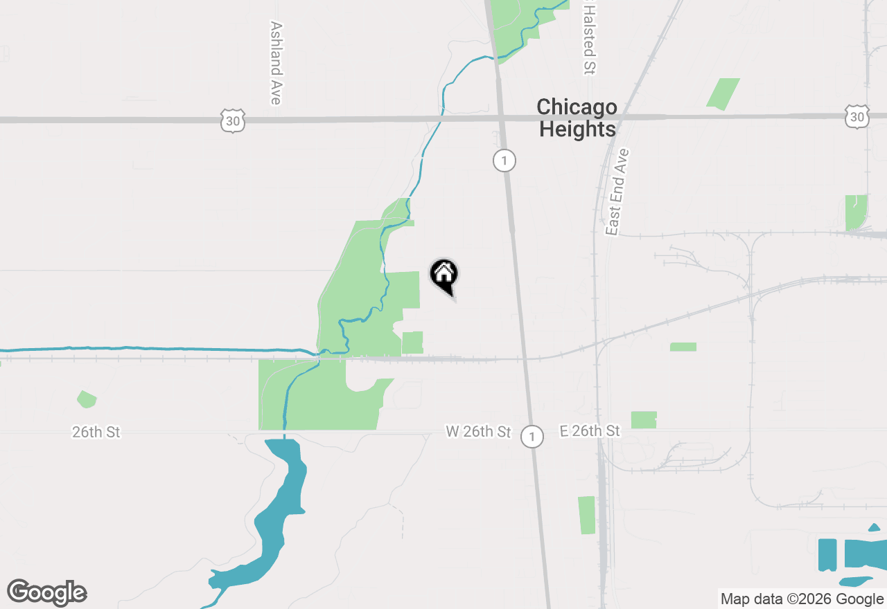 Map of 100 W 19th Street, Chicago Heights, IL 60411