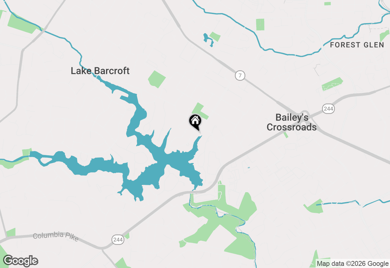 Map of 6124 Beachway Drive, Falls Church, VA 22041