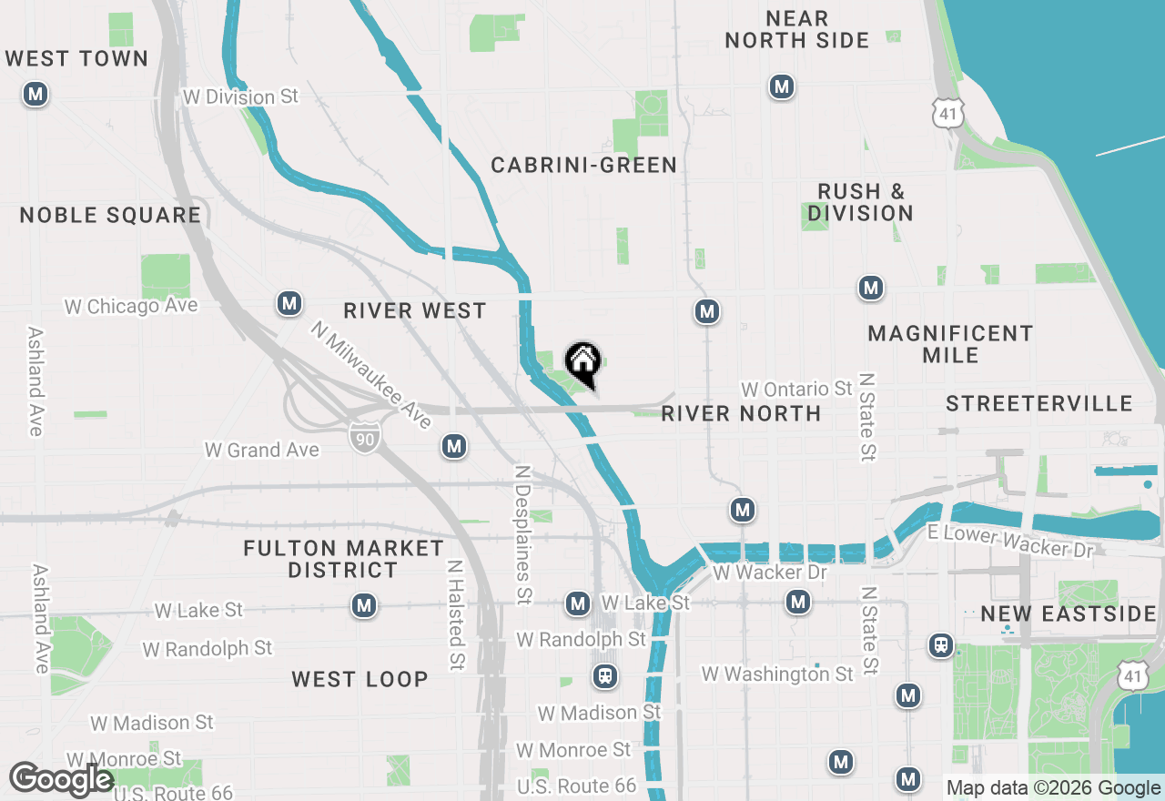 Map of 600 N Kingsbury Street #1012, Chicago, IL 60654