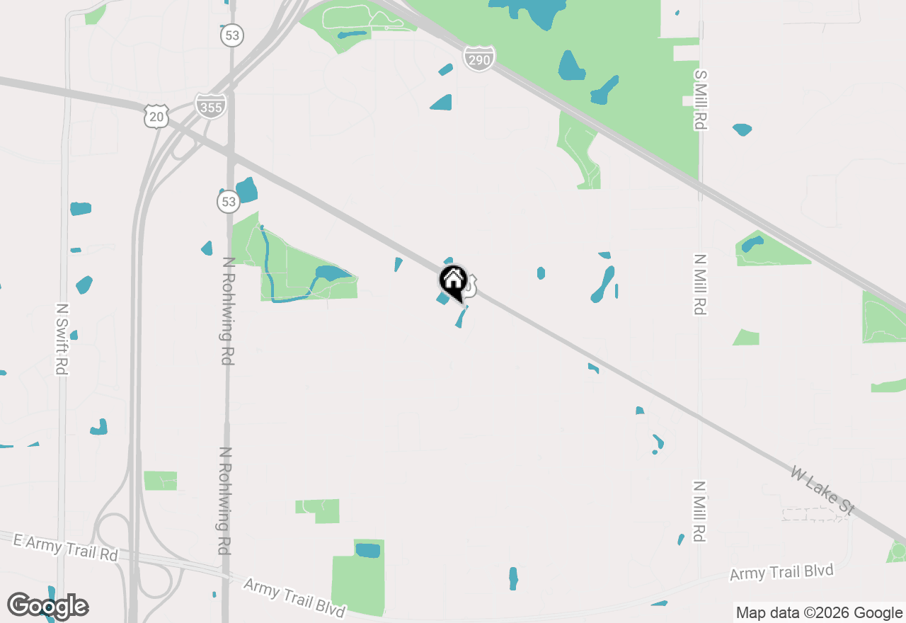 Map of 1267 W Lake Street #104, Addison, IL 60101