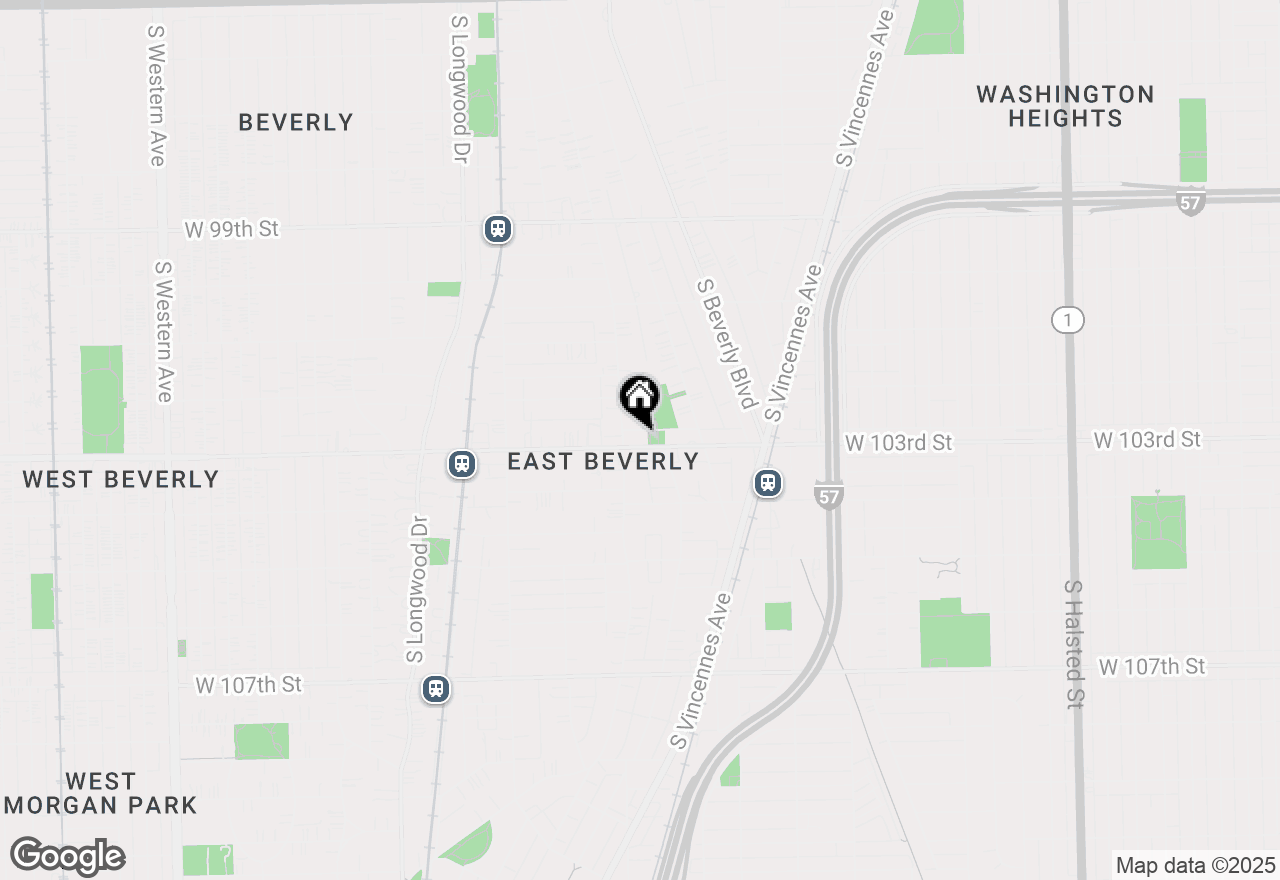 Map of 1520 W 103rd Street, Chicago, IL 60643