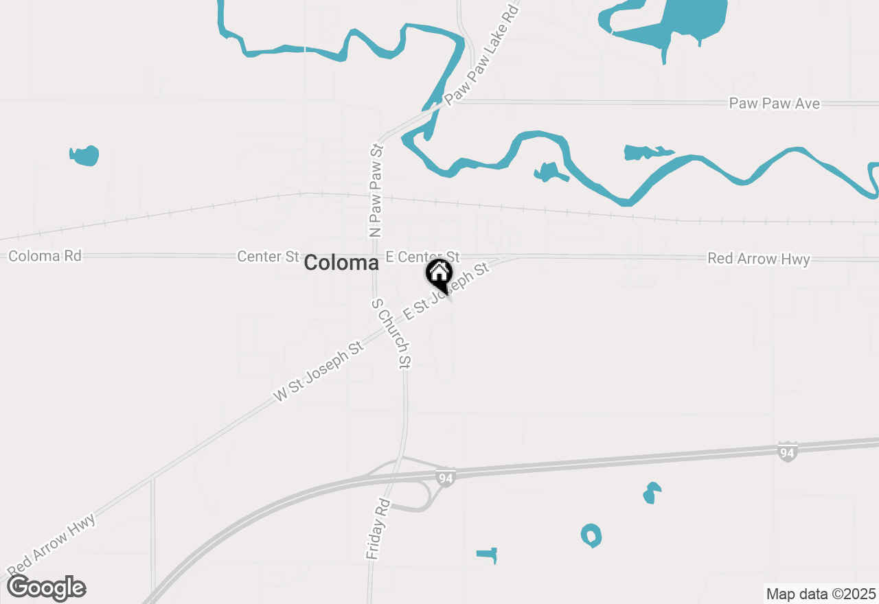 Map of 236 E St Joseph Street, Coloma, MI 49038