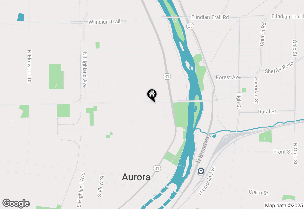 Map of 644 Oak Avenue, Aurora, IL 60506