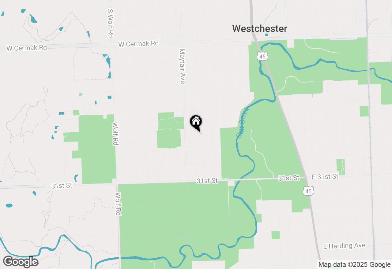 Map of 2819 Kensington Avenue, Westchester, IL 60154