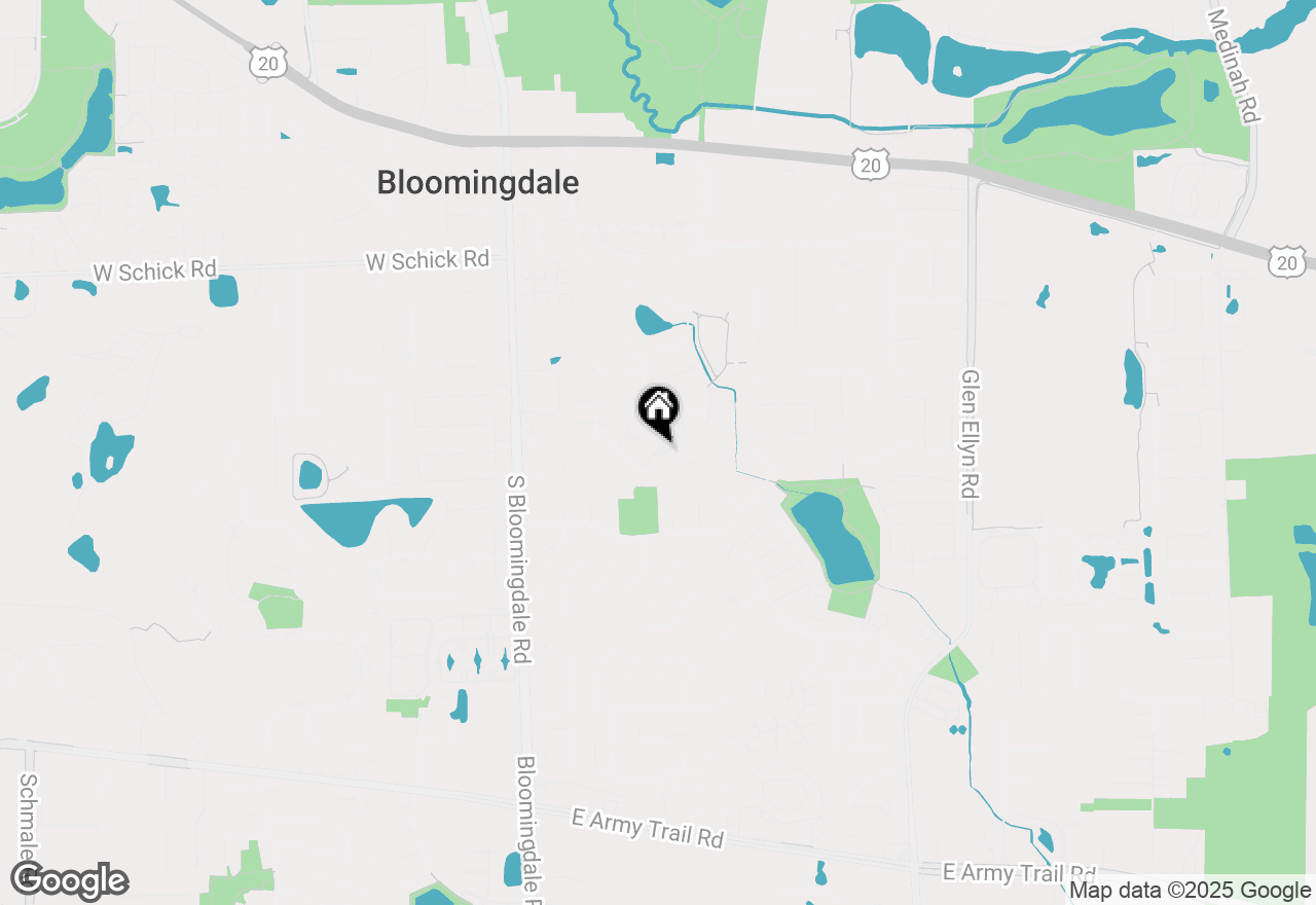 Map of 158 Chatham Court #A, Bloomingdale, IL 60108