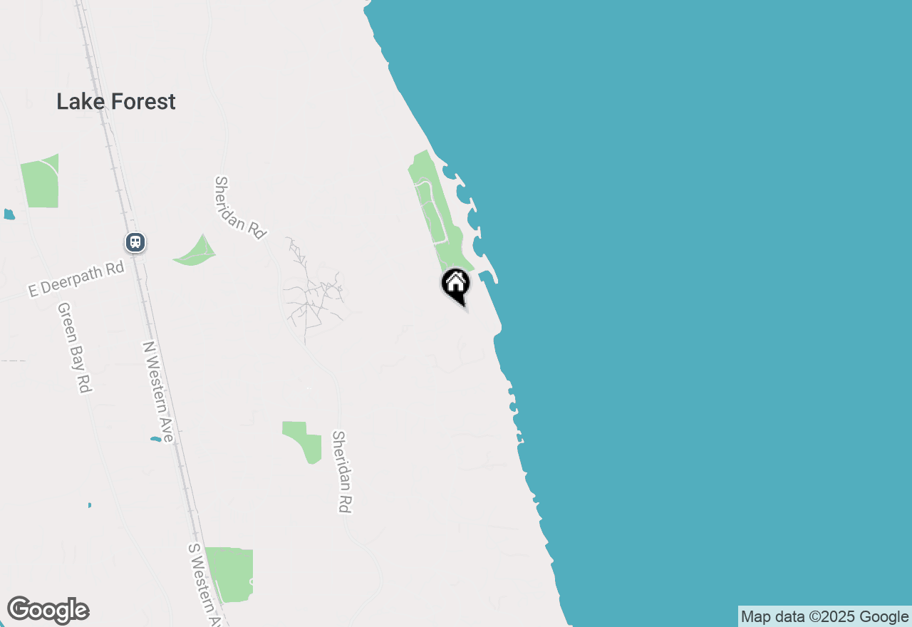 Map of 539 N Mayflower Road, Lake Forest, IL 60045