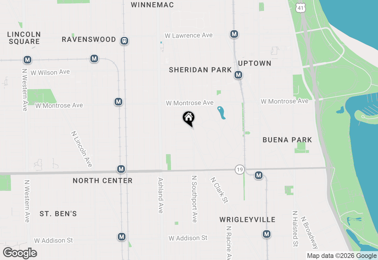 Map of 4224 N Clark Street #3, Chicago, IL 60613