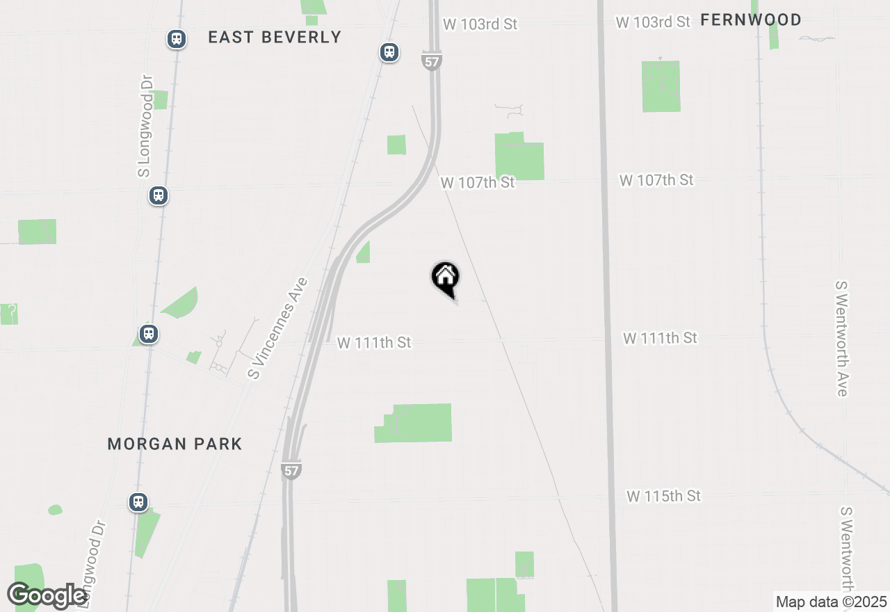 Map of 1203 W 110th Street, Chicago, IL 60643