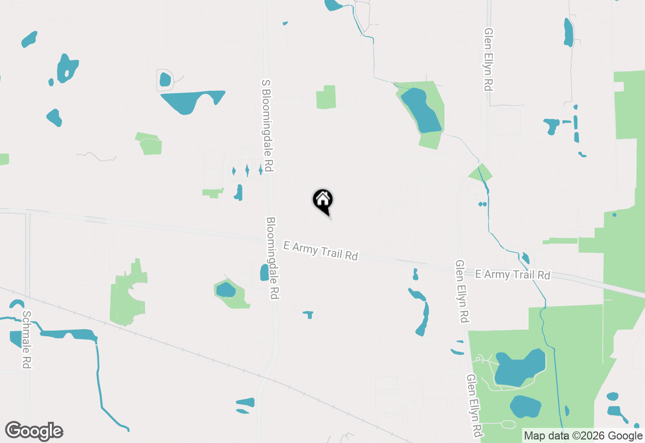 Map of 349 E Roland Drive, Glendale Heights, IL 60139