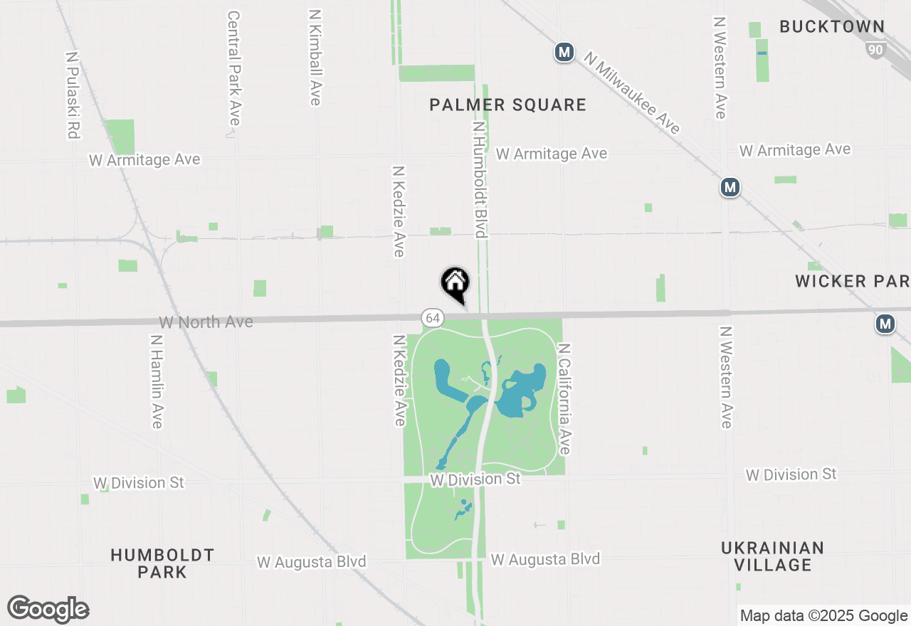 Map of 3034 W North Avenue #2, Chicago, IL 60647