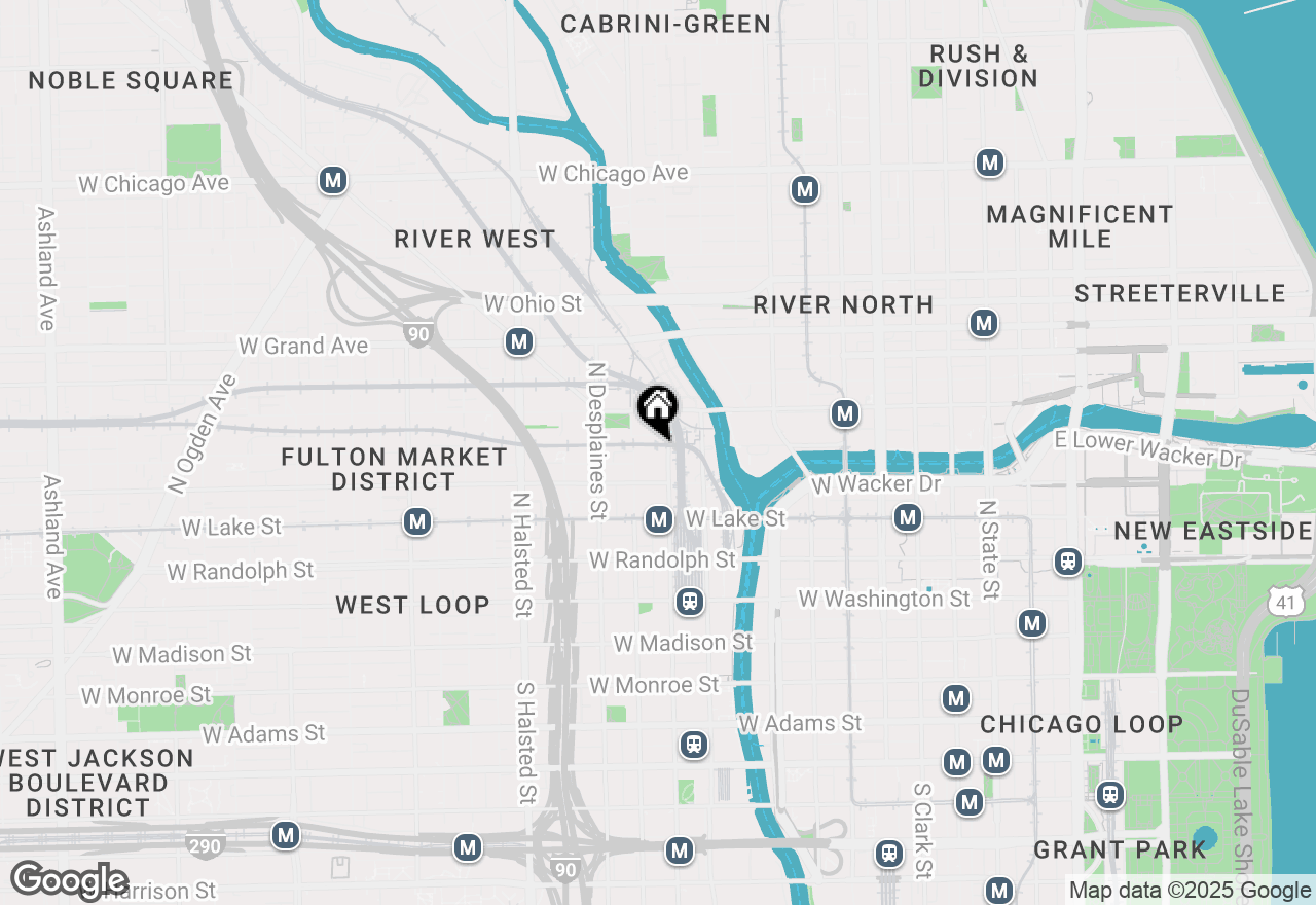 Map of 330 N Clinton Street #308, Chicago, IL 60661