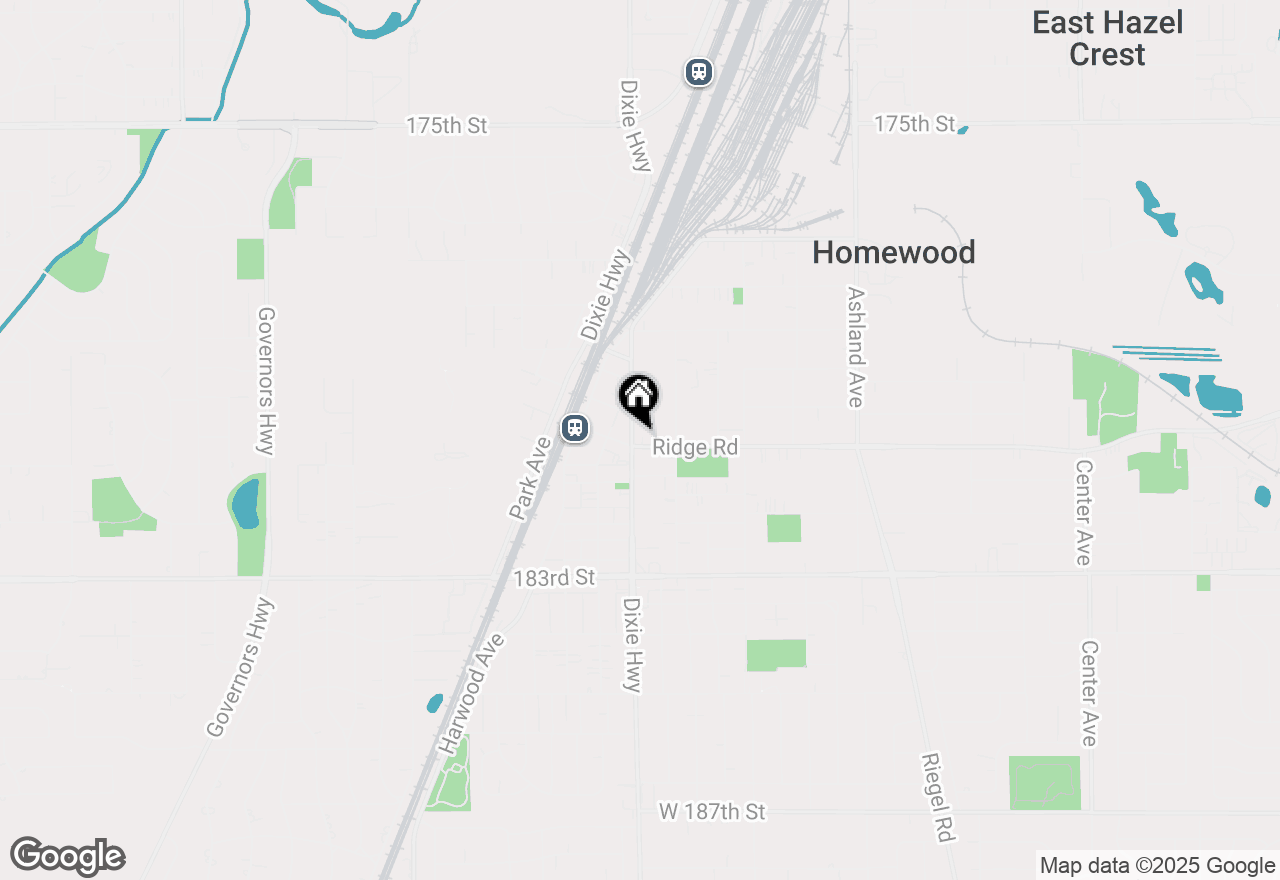 Map of 1956 Ridge Road, Homewood, IL 60430