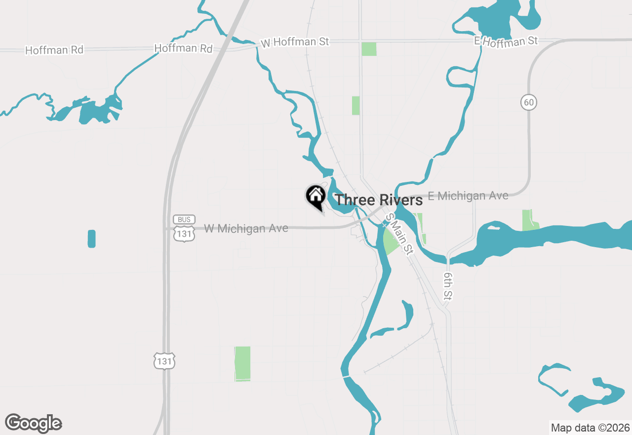 Map of 112 N Andrews Street, Three Rivers, MI 49093