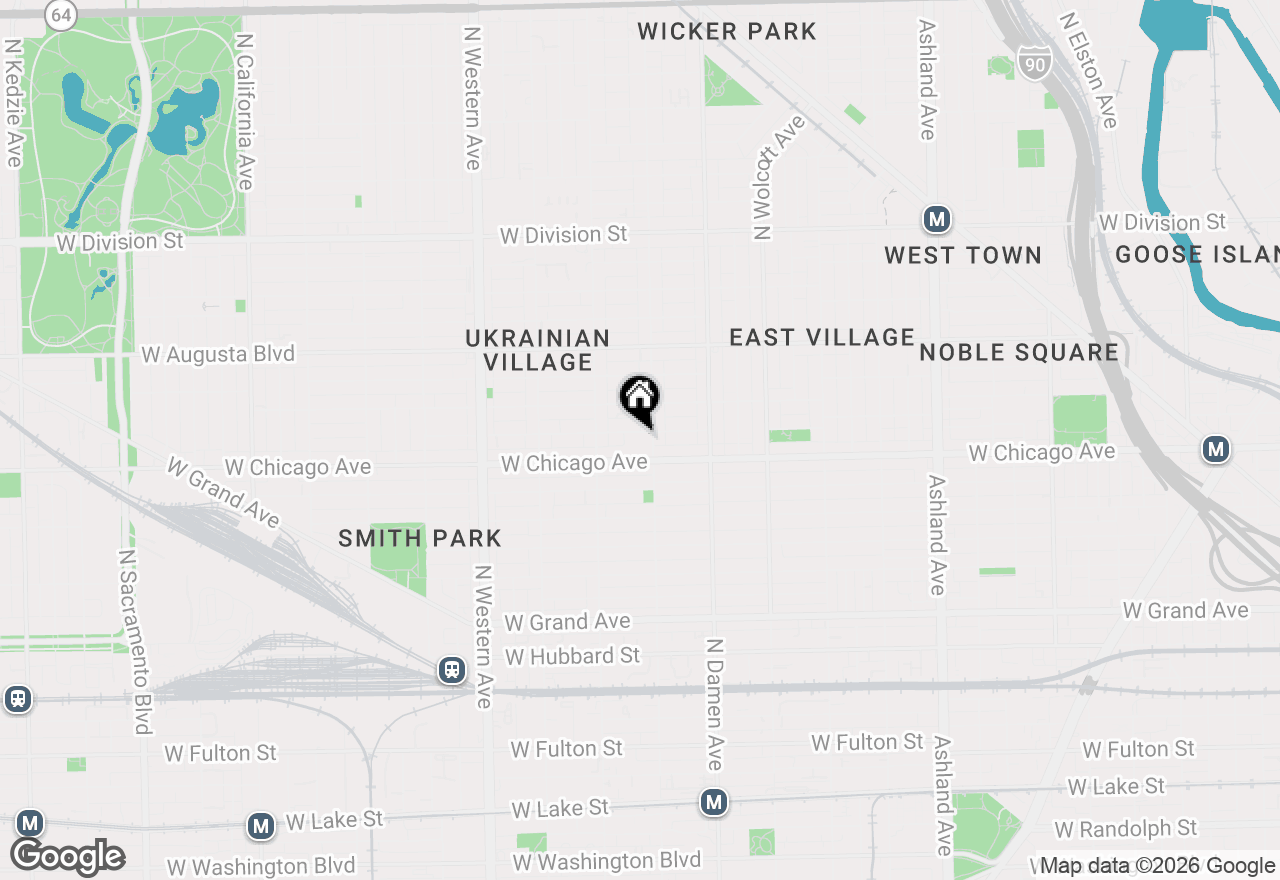 Map of 2101 W Rice Street #408, Chicago, IL 60622