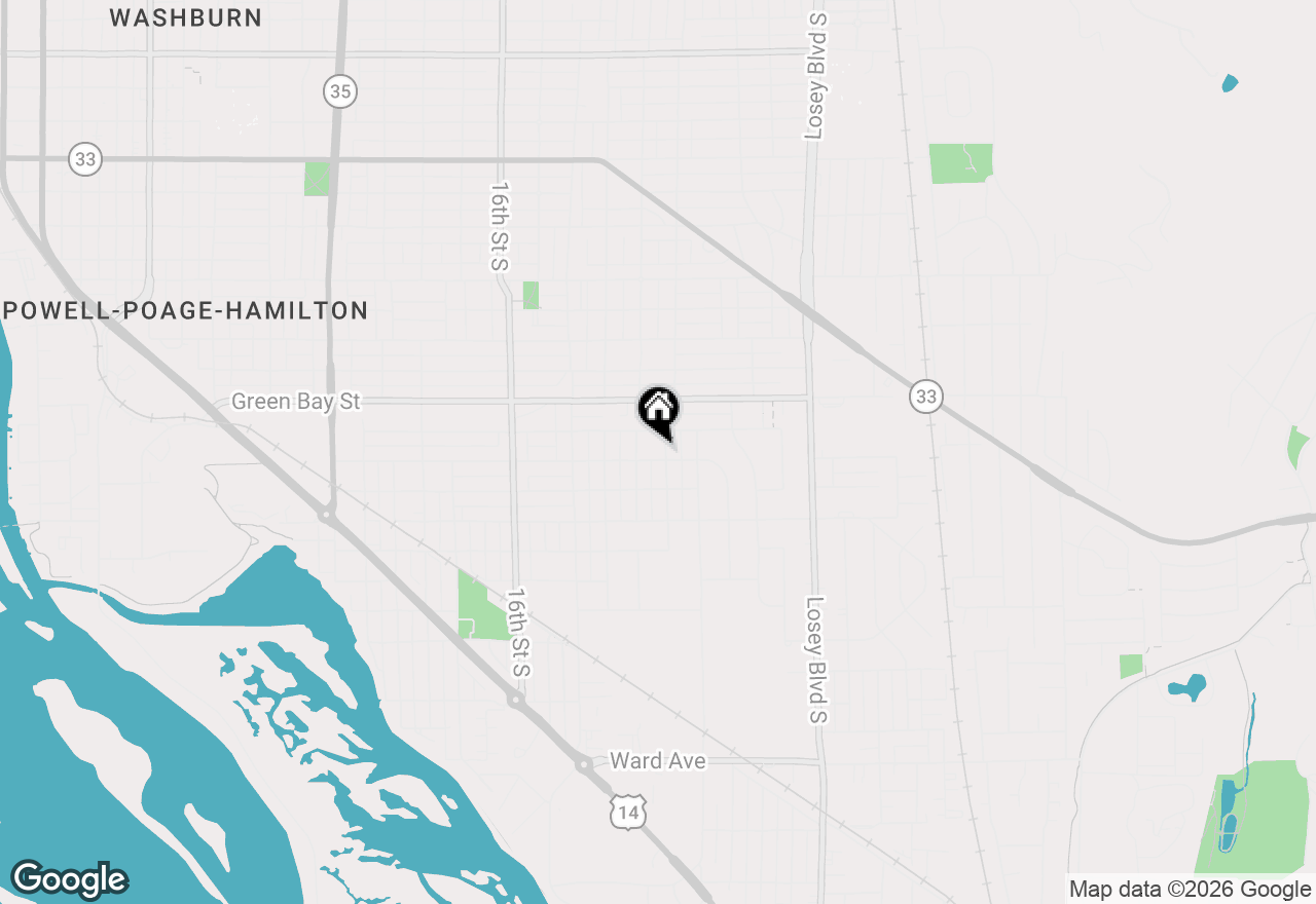 Map of 1826 21st St S, La Crosse, WI 54601