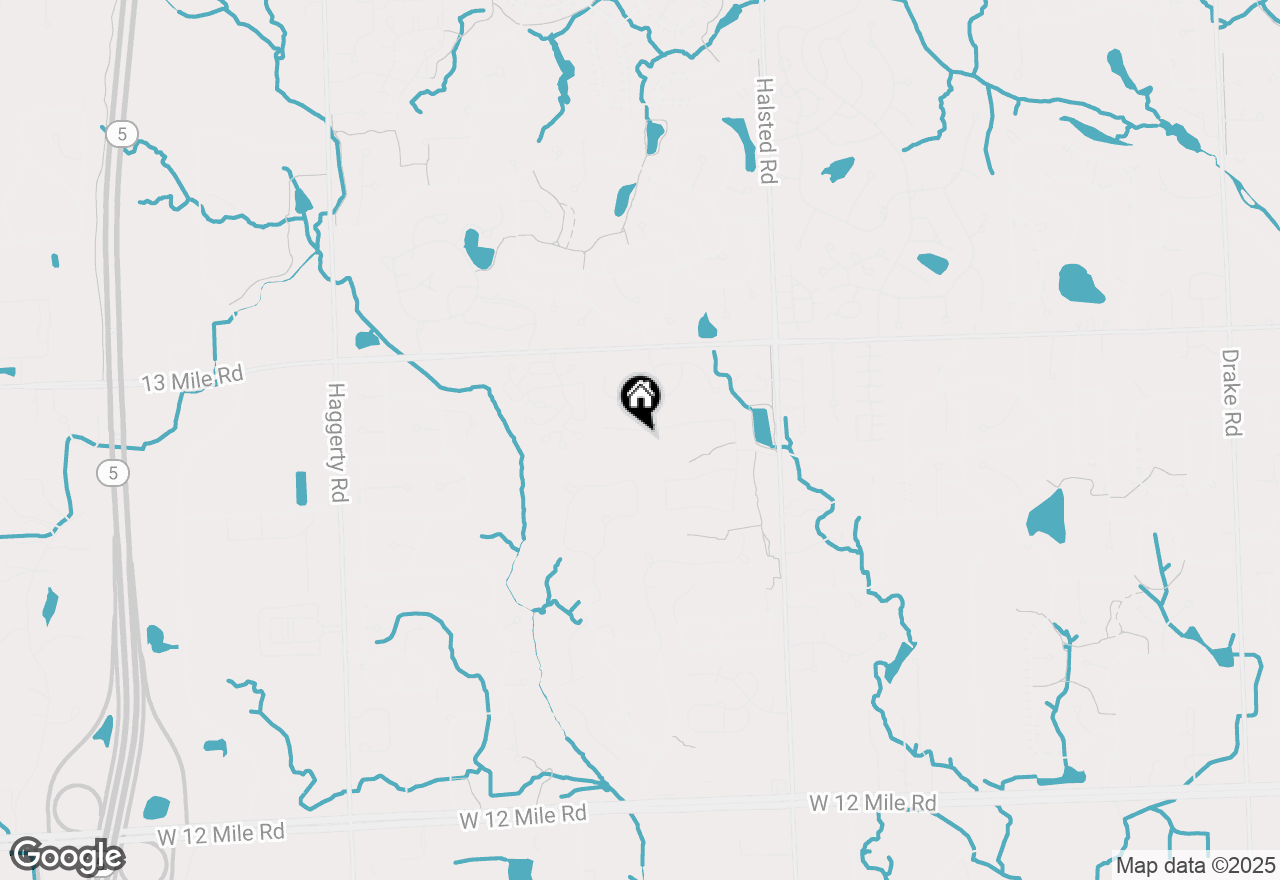 Map of 37907 Turnberry Court, Farmington Hills, MI 48331